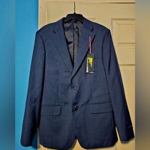 Tommy Hilfiger Men's Modern-Fit Wool TH-Flex Stretch Suit Jacket Blue size 48L
